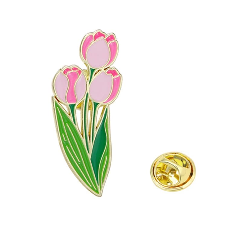 CZ0976-3 Spilla a forma di fiore di cartone animato in lega smaltata, stile giardino, girasole, per abbigliamento e borse