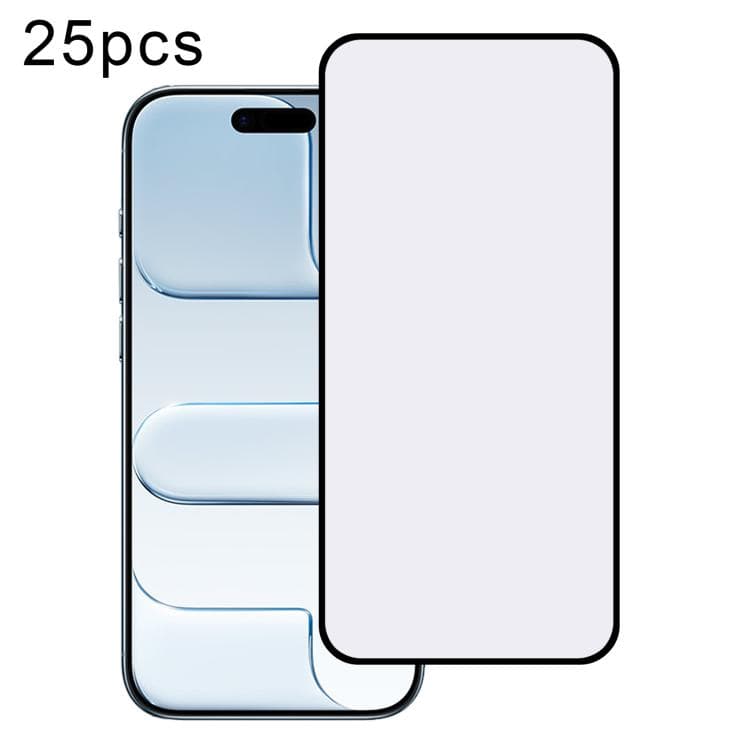 For iPhone Air 25pcs High Aluminum 380 Glue Silk Screen Printed Tempered Glass Film