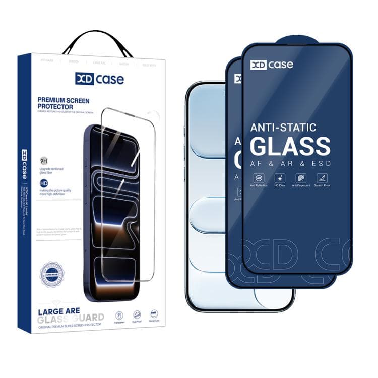 For iPhone Air XDcase 2pcs / Pack Silk Screen Printed HD Tempered Glass Film