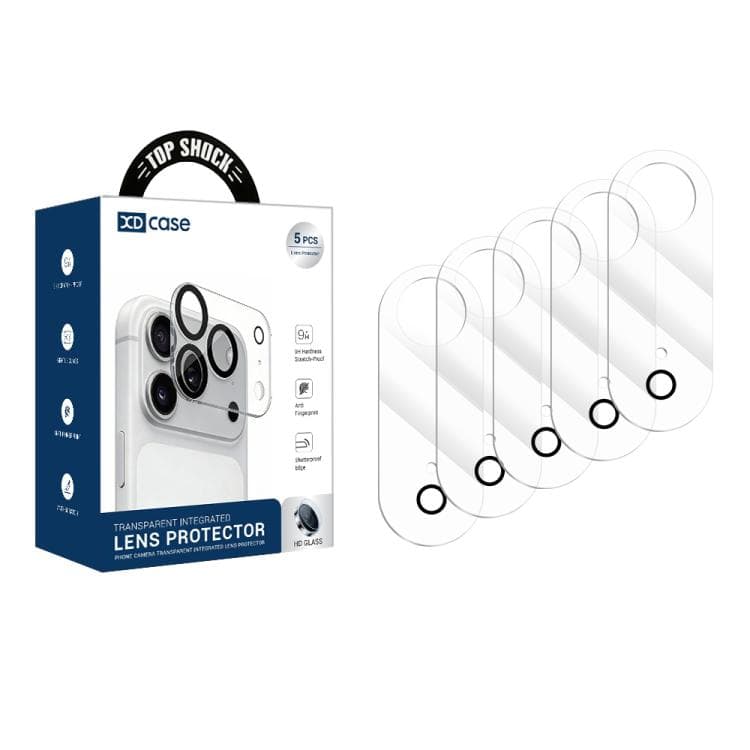 For iPhone Air XDcase 5pcs Transparent Integrated Tempered Glass Camera Film