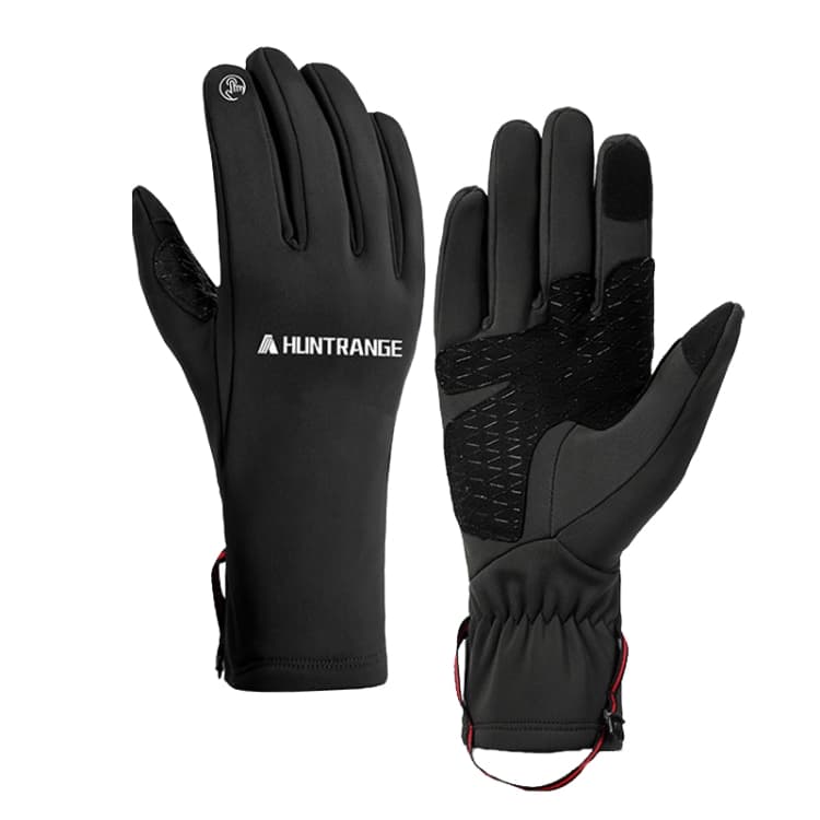 HUNTRANGE A037 Plus Velvet Sports Windproof Waterproof Touch Screen Riding Gloves
