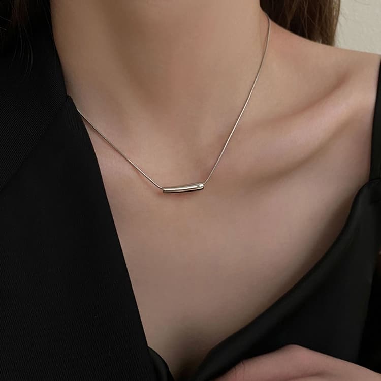 Ladies Light Luxury Bowknot Necklace Clavicle Chain, Specification:XL0750