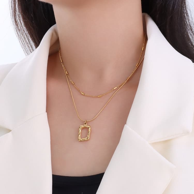 Ladies Light Luxury Bowknot Necklace Clavicle Chain, Specification:XL1094