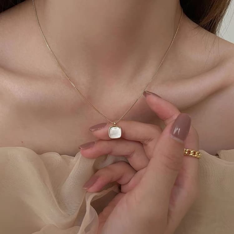 Ladies Light Luxury Bowknot Necklace Clavicle Chain, Specification:XL1344