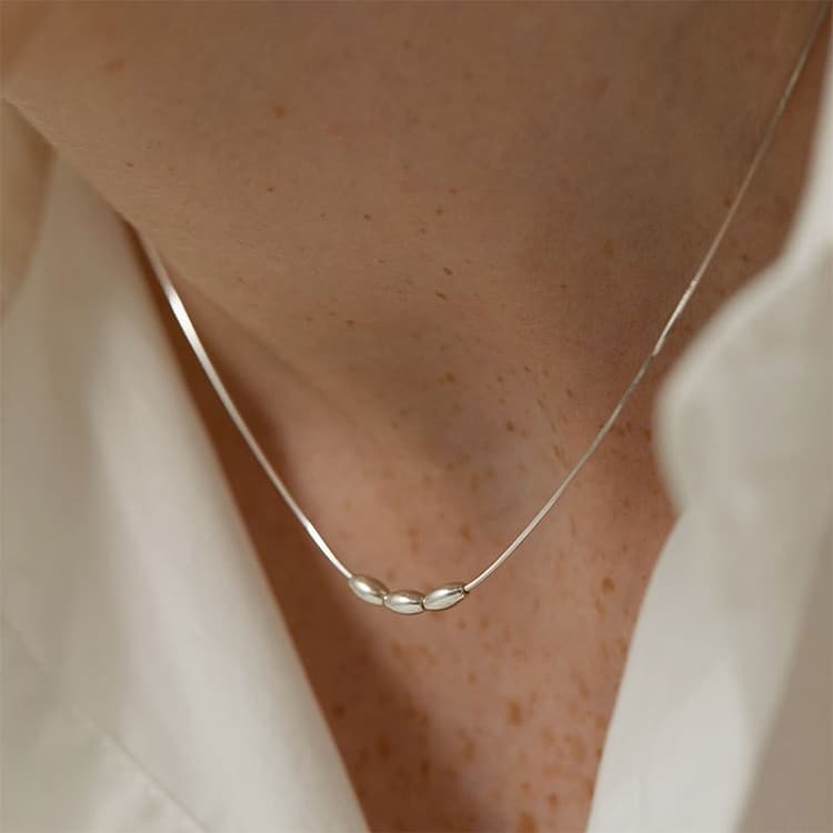 Ladies Light Luxury Bowknot Necklace Clavicle Chain, Specification:XL1554