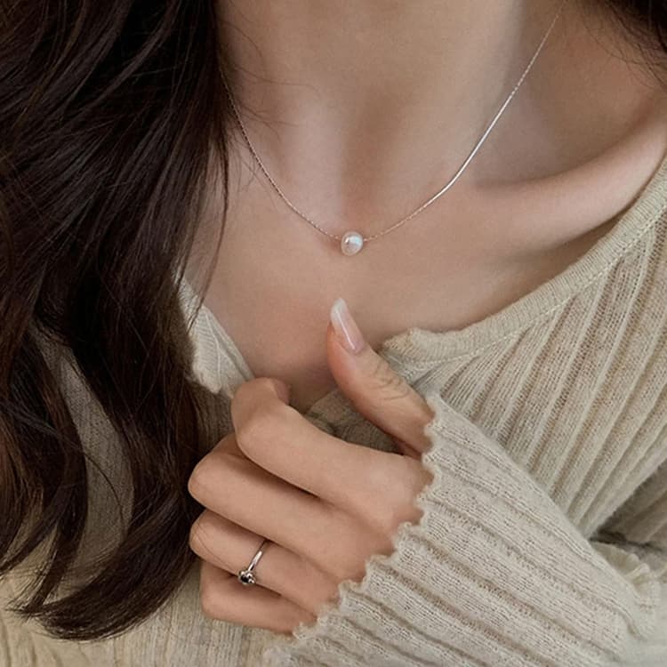 Ladies Light Luxury Bowknot Necklace Clavicle Chain, Specification:XL1606
