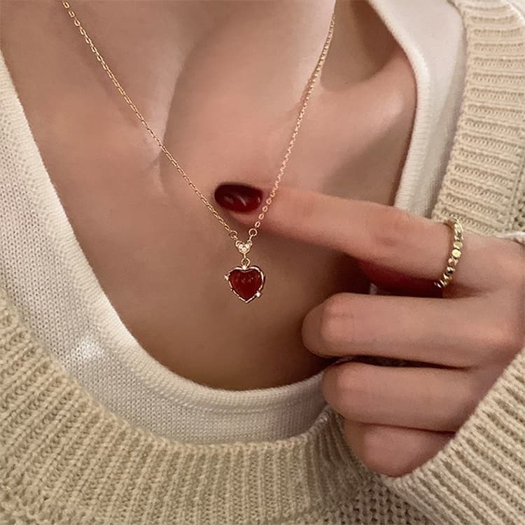 Ladies Light Luxury Bowknot Necklace Clavicle Chain, Specification:XL2070