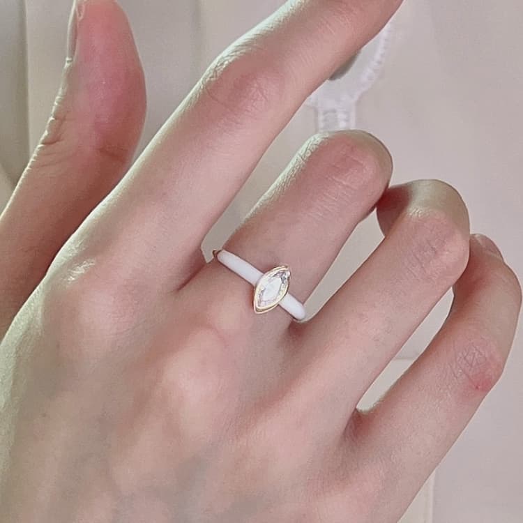 Ladies Light Luxury Pearl Butterfly Opening Adjustable Combination Ring, Specification:J3273