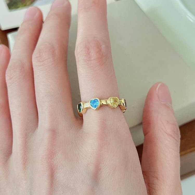 Ladies Light Luxury Pearl Butterfly Opening Adjustable Combination Ring, Specification:J3289