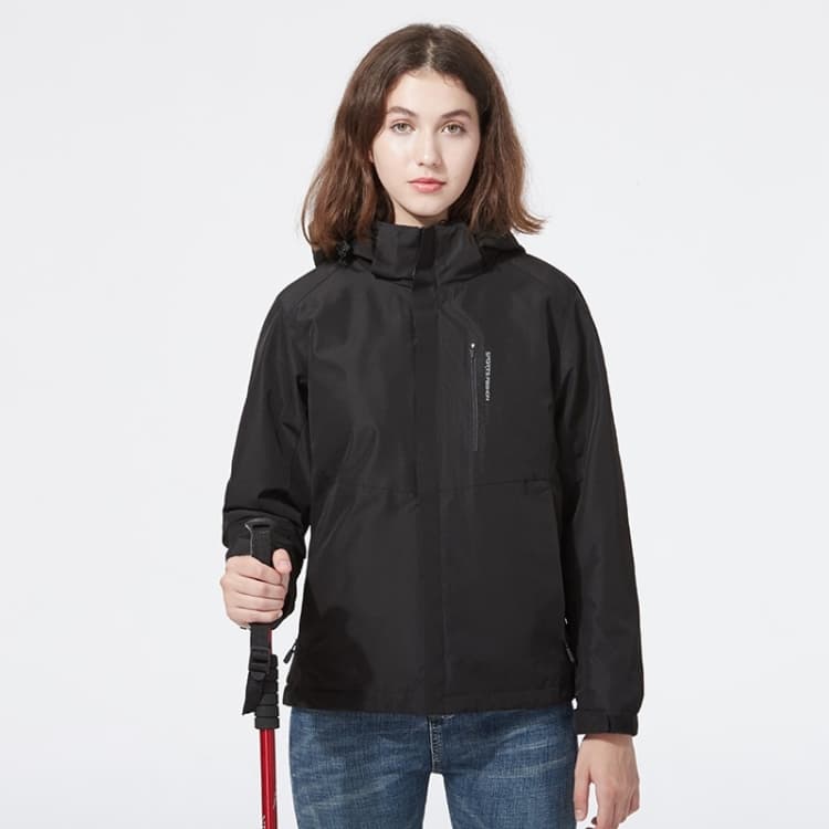 Ladys Detachable 3 in 1 Pair Of Waterproof, Windproof, Warm And Breathable Couples Stormsuit