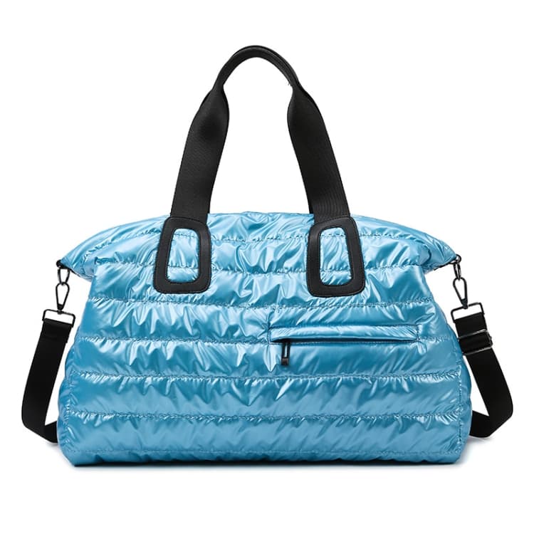 Large Capacity Short-distance Travel Bag Swimming Training Sports Fitness Handbag(Lake Blue)