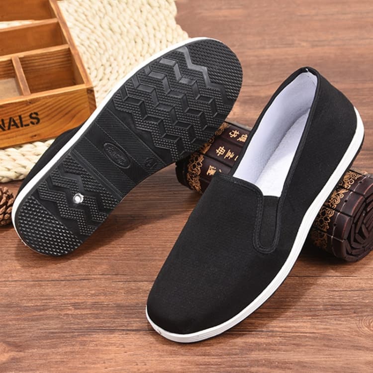 Scarpe da lavoro da uomo primavera-estate traspiranti slip-on in tela antiscivolo
