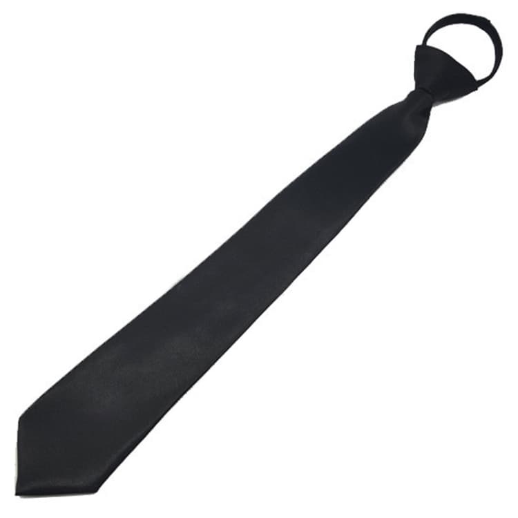 Mens And Ladies Small Zipper Tie Arrow Shaped Short Narrow Tie, Style: Ladies