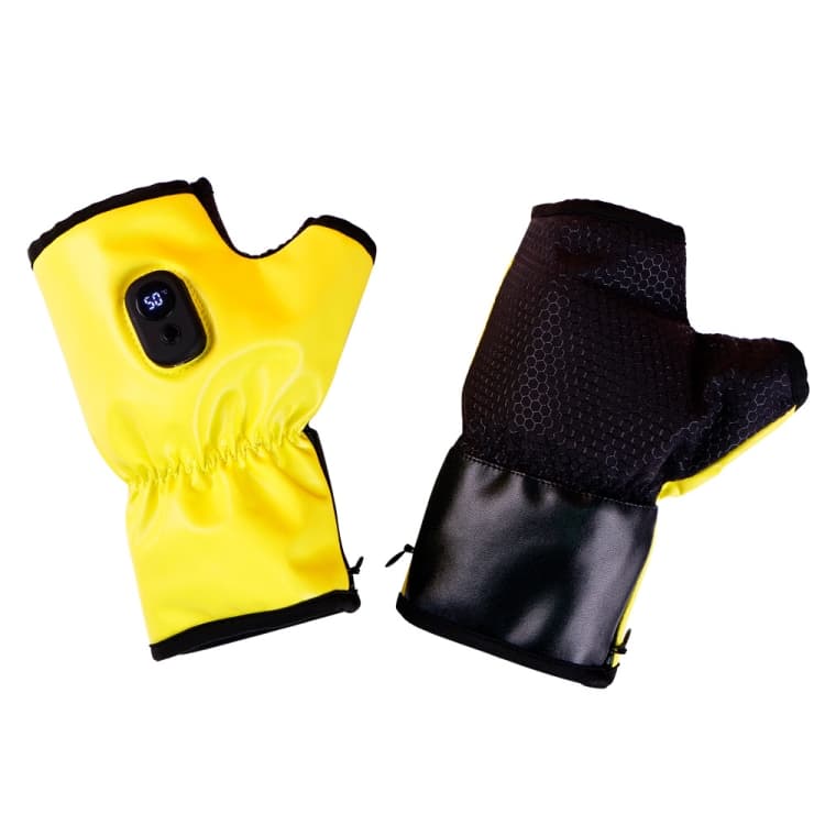 Guanti riscaldati per sci all'aperto e motociclismo con ricarica USB (Giallo)