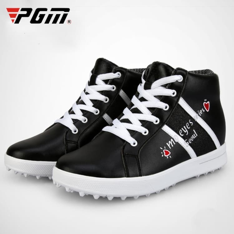 Scarpe da ginnastica PGM Golf in pelle microfibra rialzate per donna