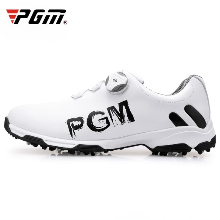 Scarpe da ginnastica antiscivolo in pelle microfibra impermeabile con fibbia rotante PGM Golf per uomo