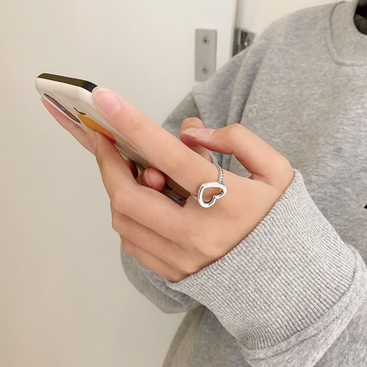 Platinum Plated Ladies Vintage Wear Combination Ring, Specification:J2246