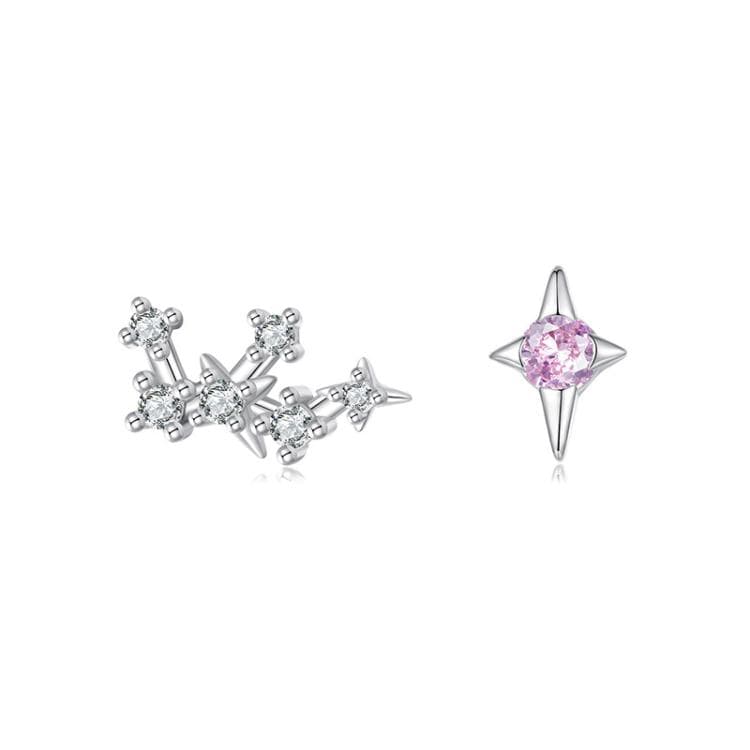 Orecchini a dodici costellazioni in argento sterling S925 con zirconi, specifica: Sagittario