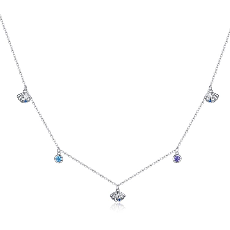 S925 Sterling Silver Simple Love Of Seashells Women Nacklace Jewelry