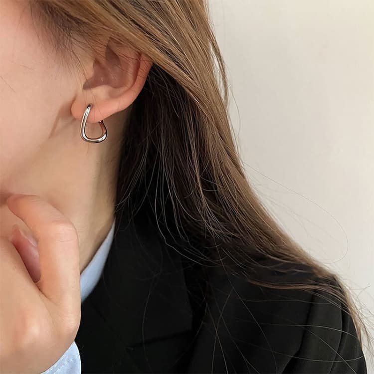 Temperament Ladies Light Luxury Pearl Double Layer Earrings Diamond Earrings, Specification:EH1220
