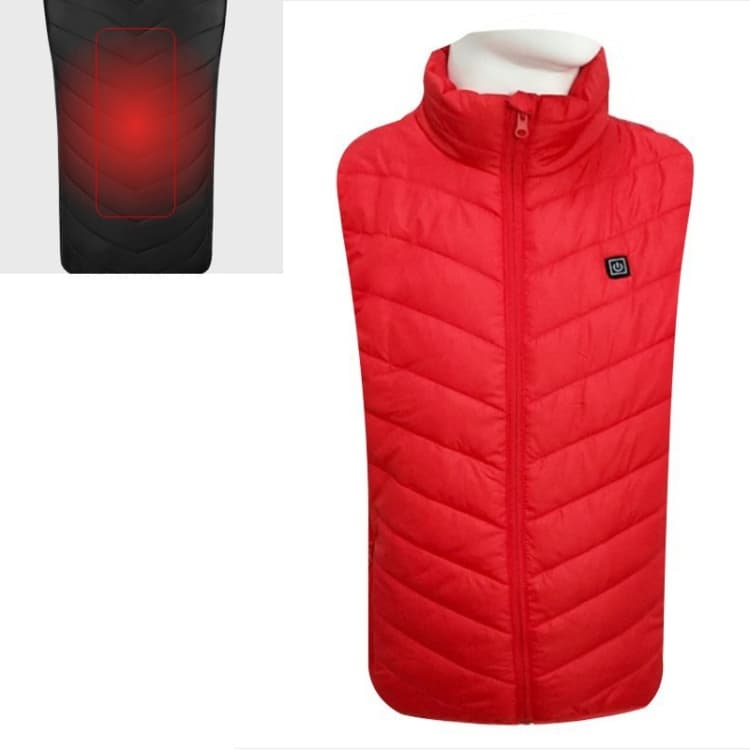 Gilet in cotone con collo intelligente a febbre costante per sicurezza USB