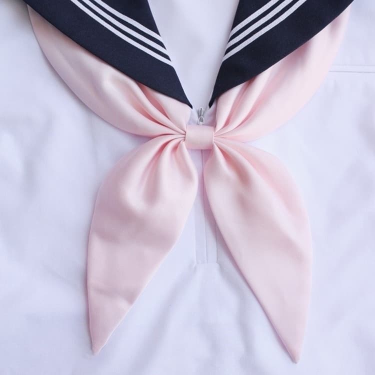 Cravatta a farfalla professionale in seta poliestere rosa donna con nodo a coda di pesce