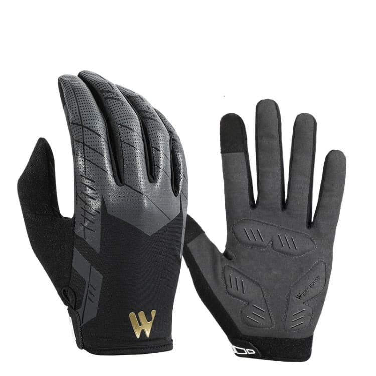 WEST BIKING YP0211207 Guanti da ciclismo a dita intere per bici da strada, mountain bike, locomotiva, ammortizzatori
