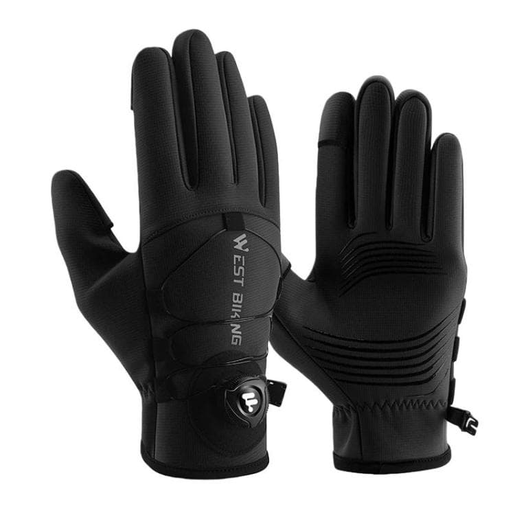 WEST BIKING YP0211270 Guanti Invernali da Bici Antivento Caldi Guanti Idrorepellenti con Fibbia