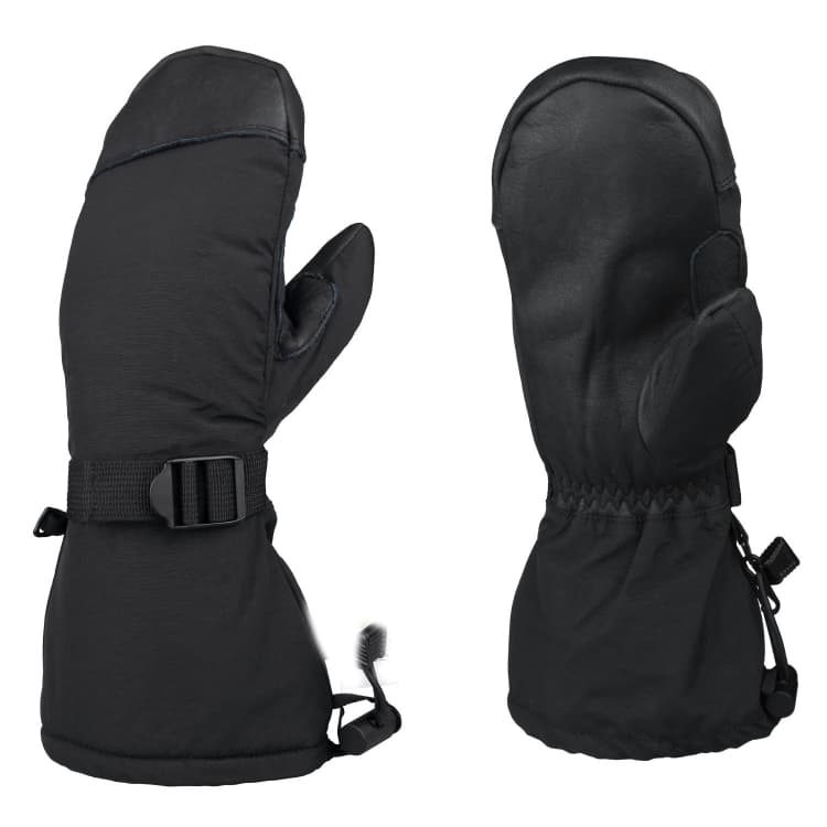 Guanti da sci invernali per uomo e donna, guanti da pala per sport all'aperto, stile: Abalone Black (M)