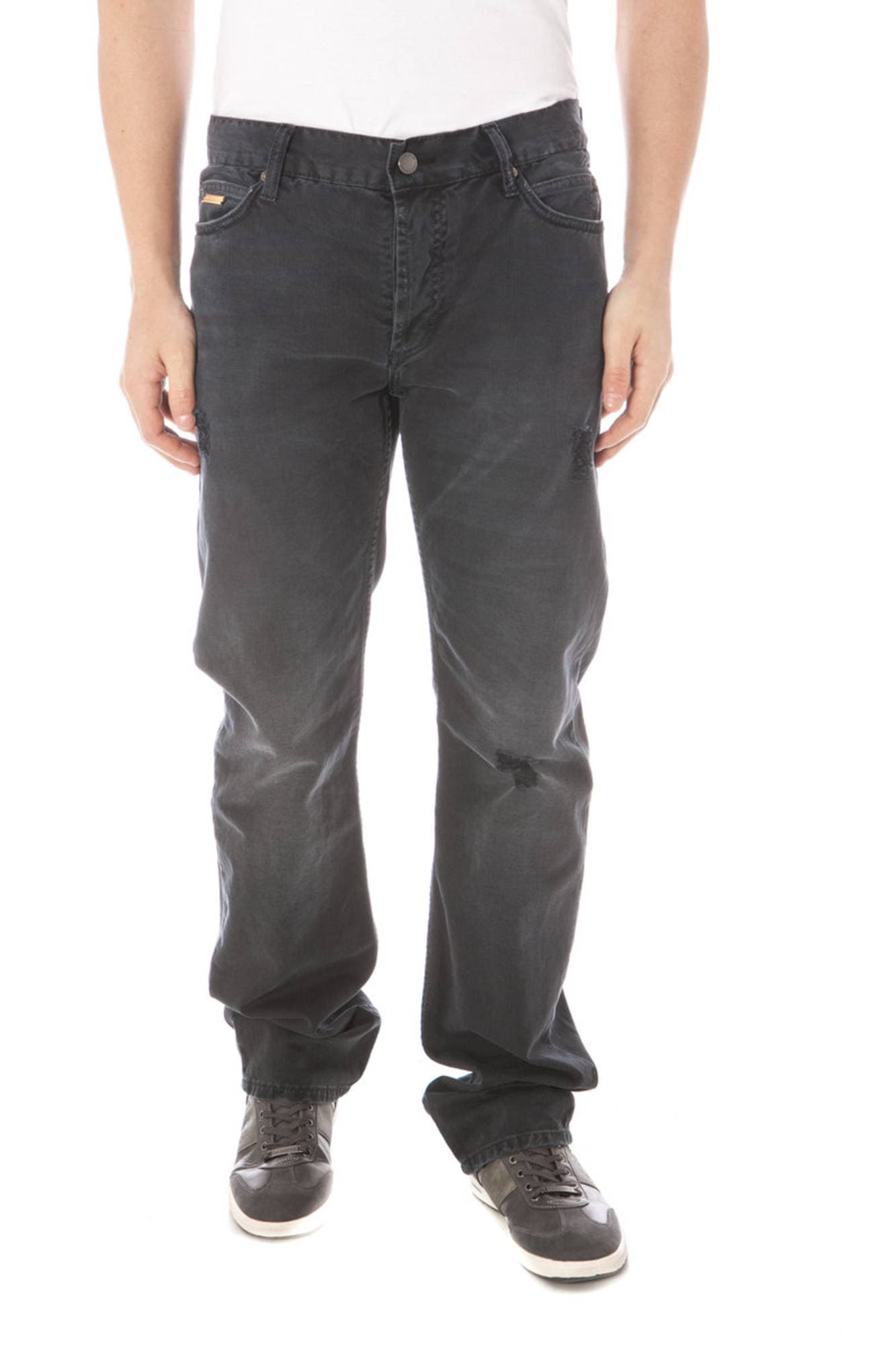 GIANFRANCO FERRร PANTALONE UOMO NERO