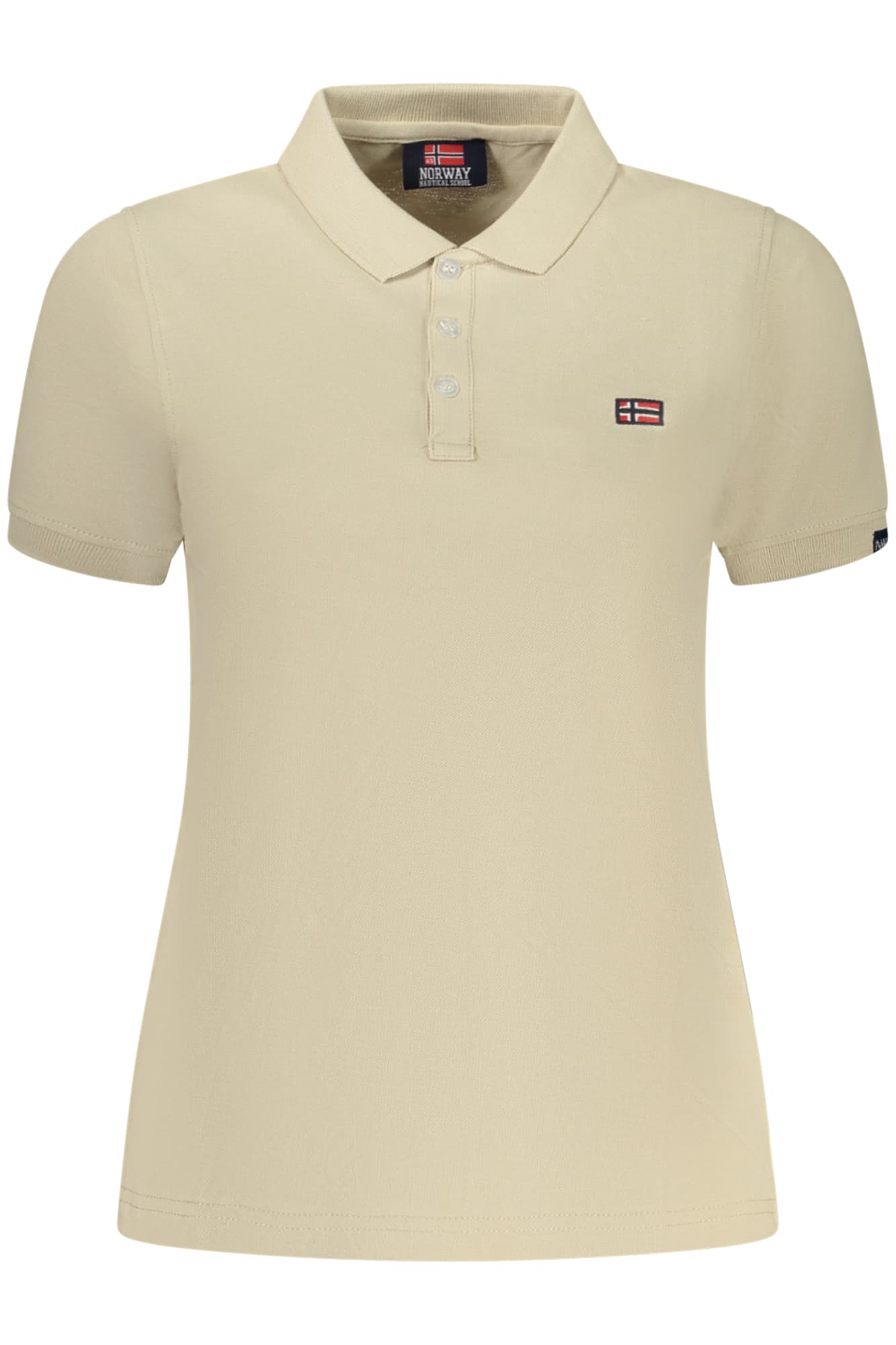NORWAY 1963 POLO MANICHE CORTE DONNA BEIGE