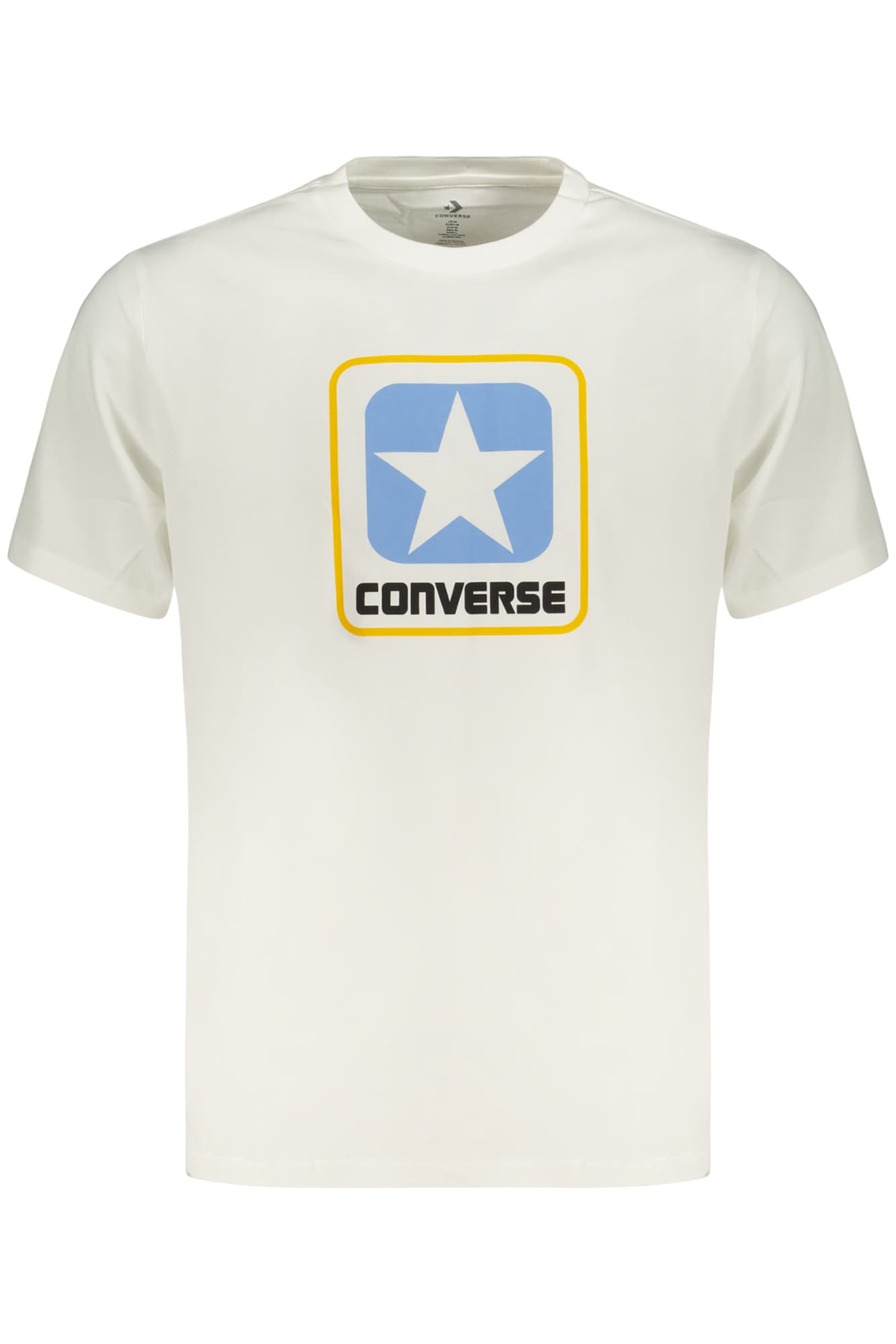 CONVERSE T-SHIRT MANICHE CORTE UOMO BIANCO