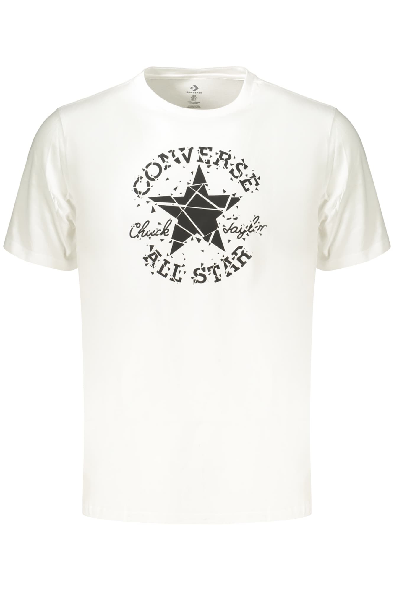 CONVERSE T-SHIRT MANICHE CORTE UOMO BIANCO