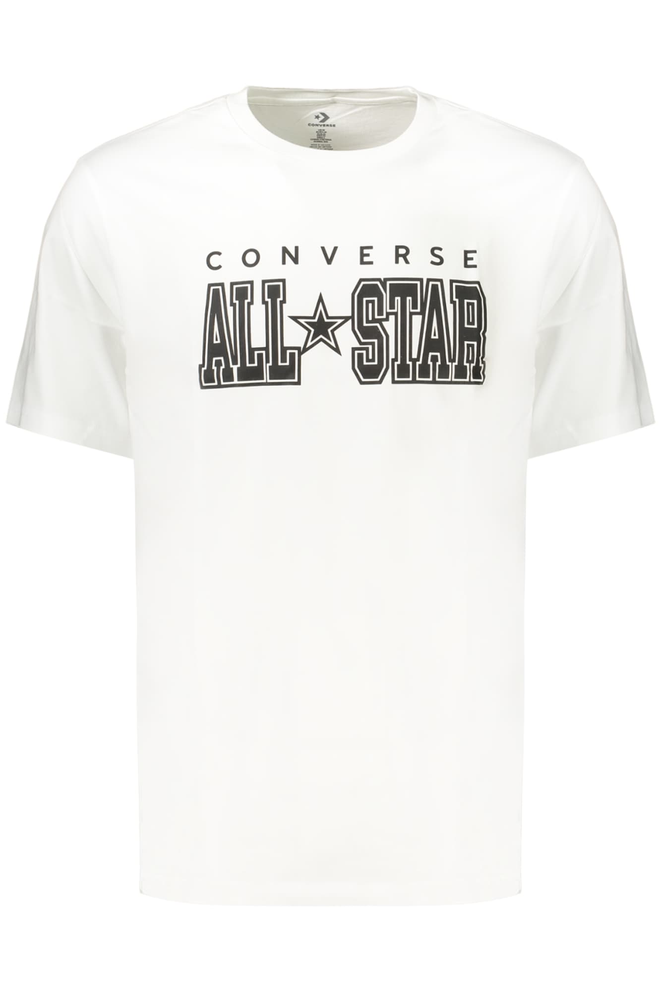 CONVERSE T-SHIRT MANICHE CORTE UOMO BIANCO