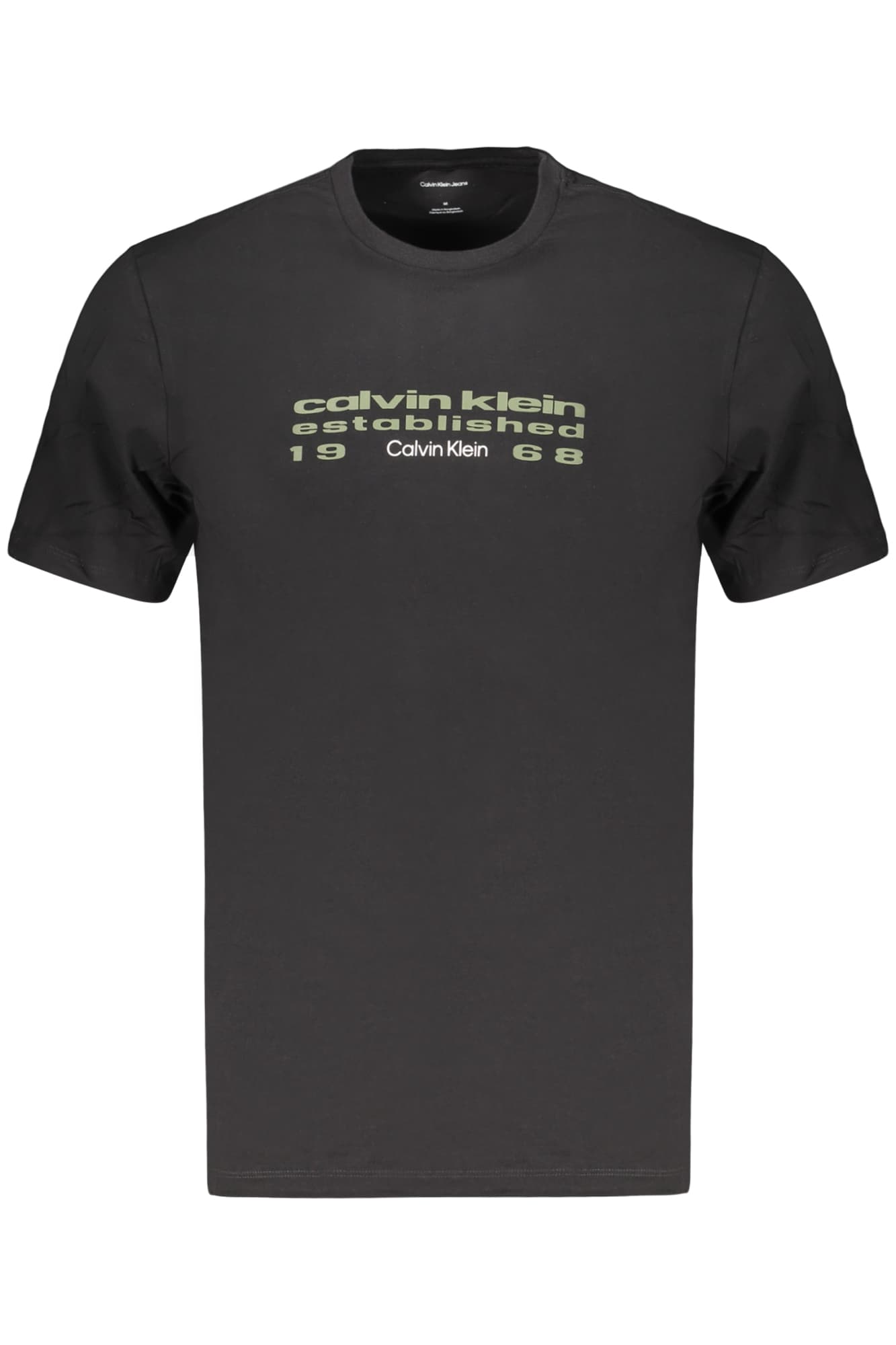 CALVIN KLEIN T-SHIRT MANICHE CORTE UOMO NERO