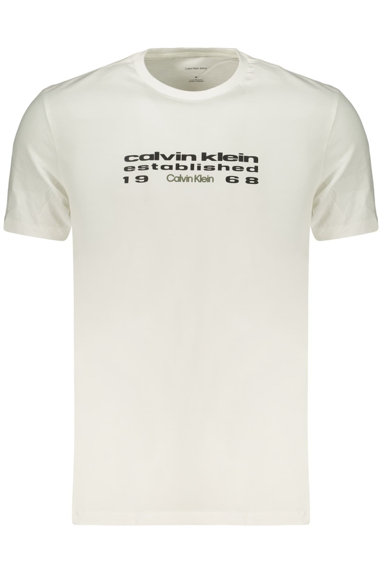 CALVIN KLEIN T-SHIRT MANICHE CORTE UOMO BIANCO