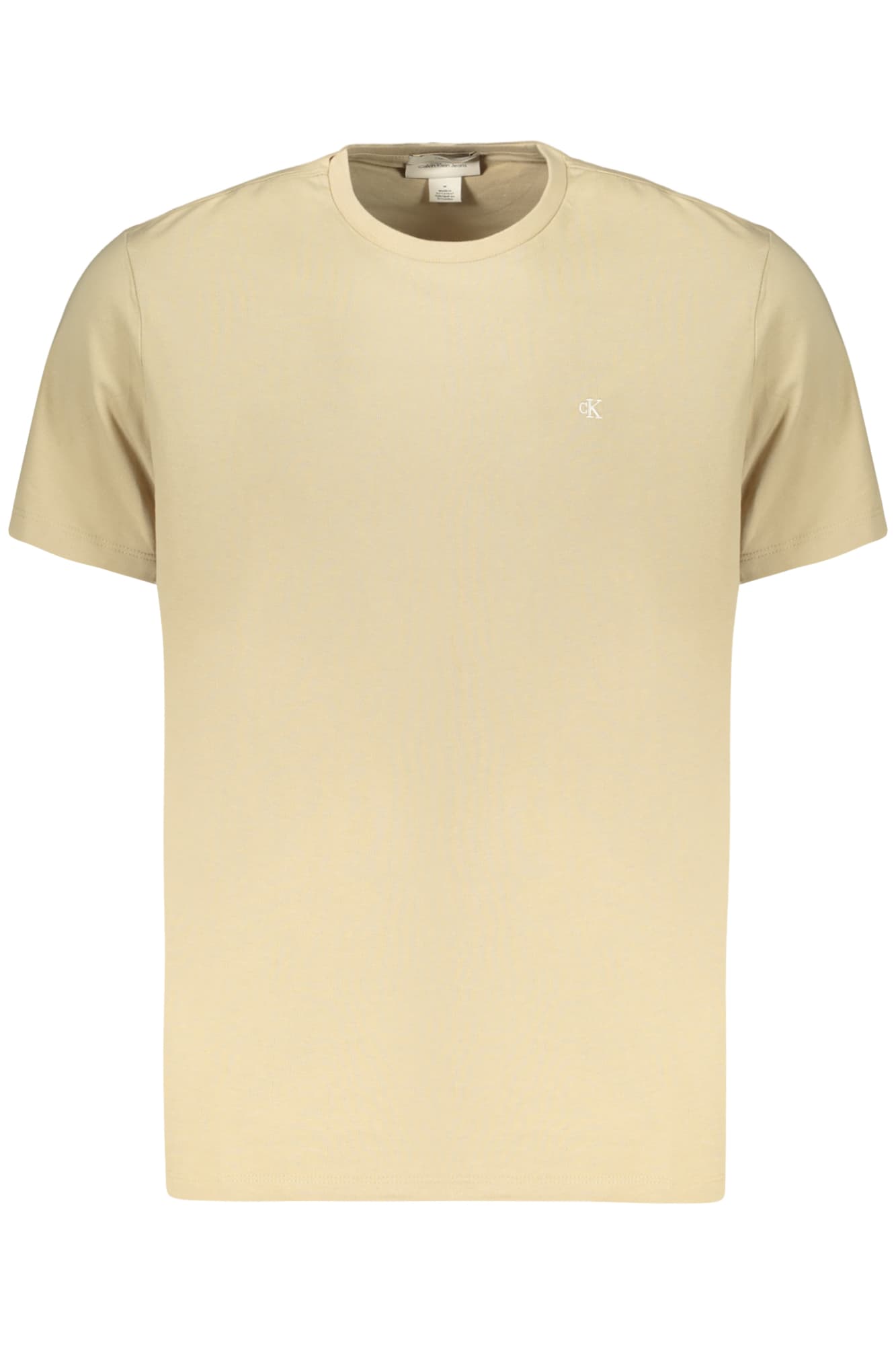 CALVIN KLEIN T-SHIRT MANICHE CORTE UOMO BEIGE