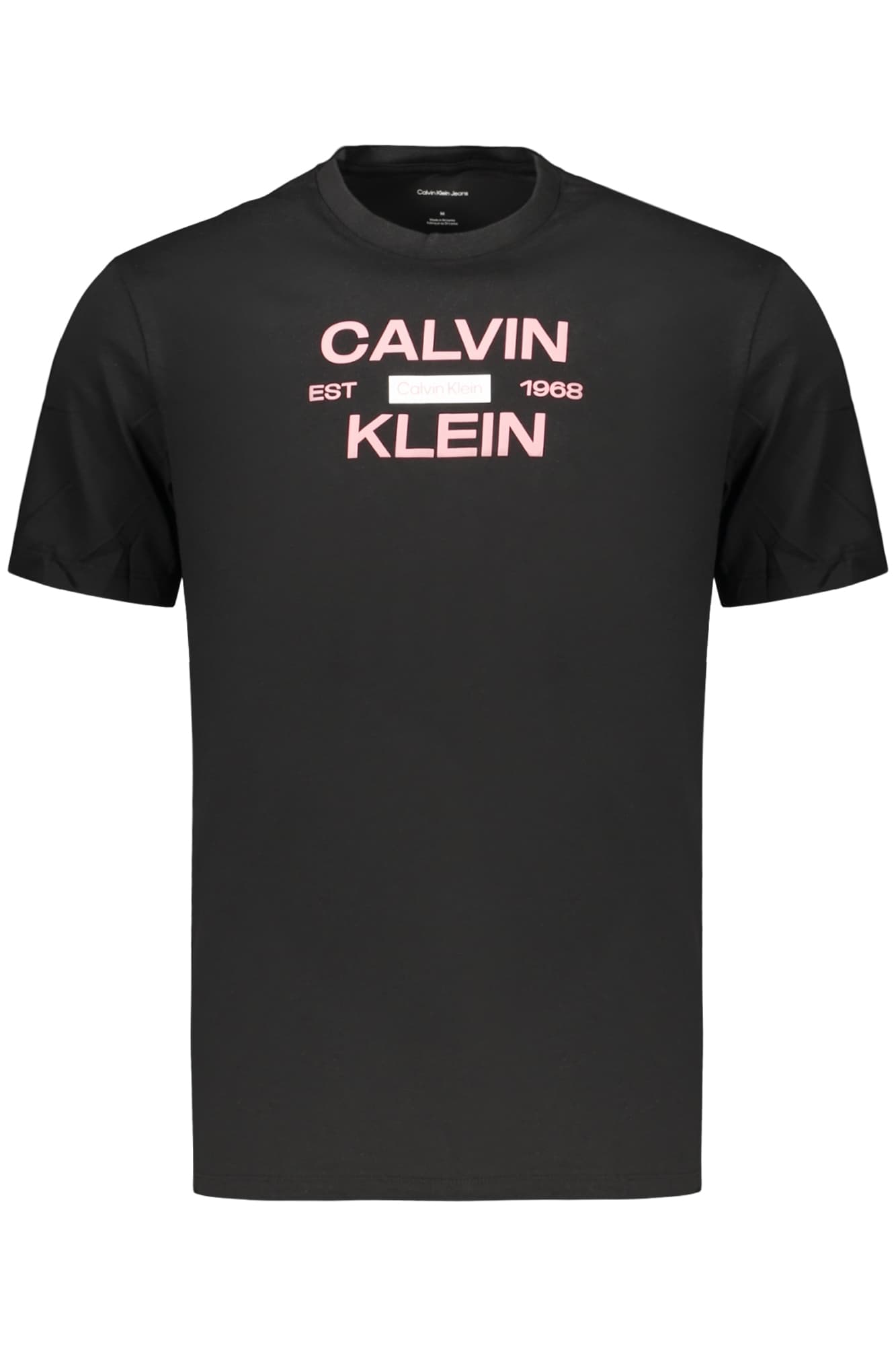 CALVIN KLEIN T-SHIRT MANICHE CORTE UOMO NERO