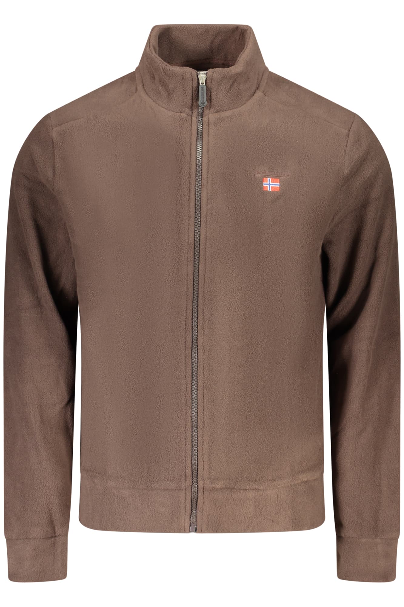 THE NORTH STONE FELPA CON ZIP UOMO MARRONE