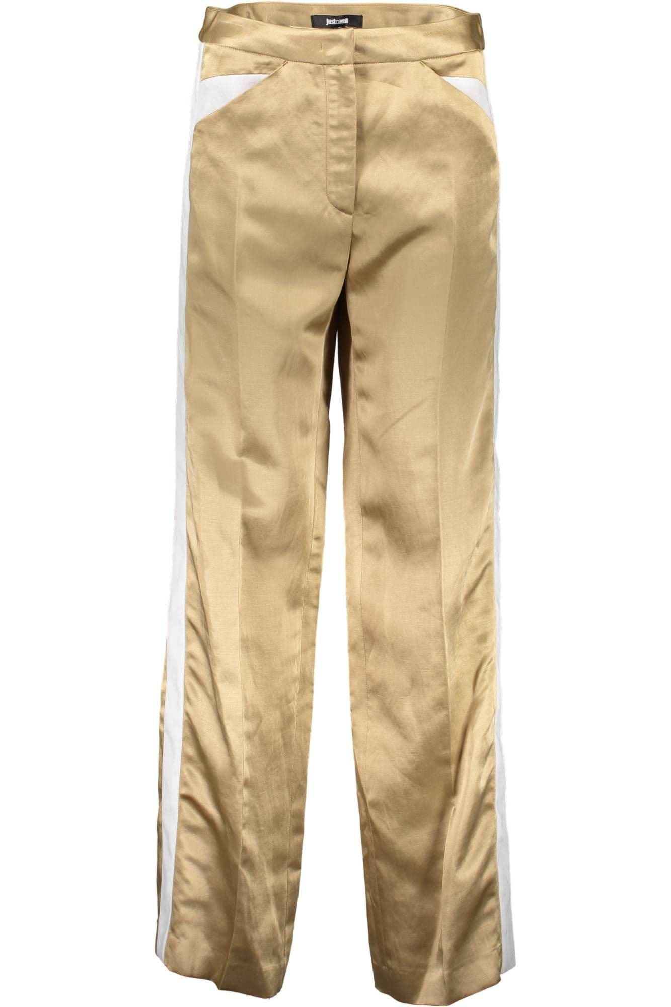JUST CAVALLI PANTALONE DONNA ORO