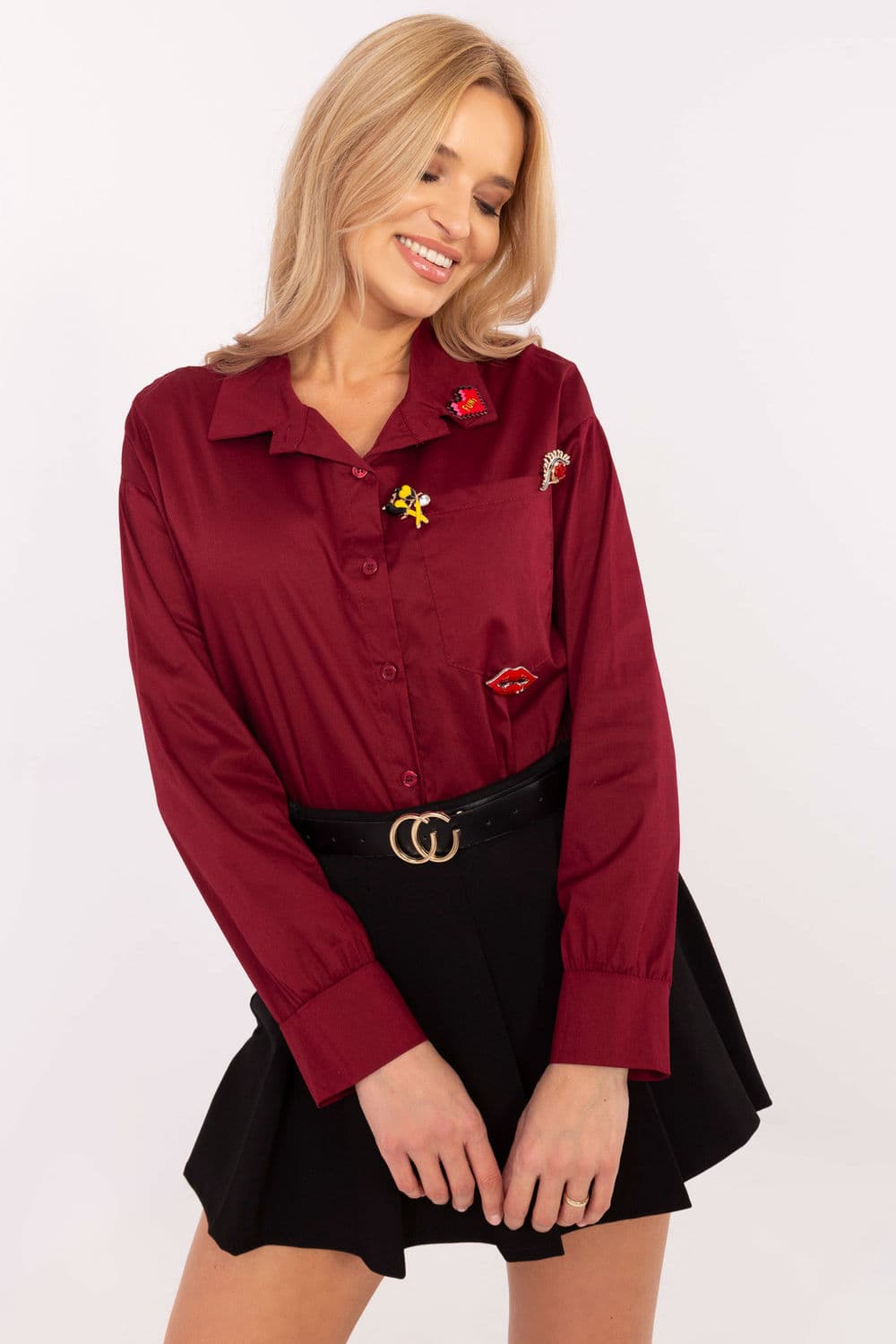 Camicia a manica lunga model 204357 Italy Moda