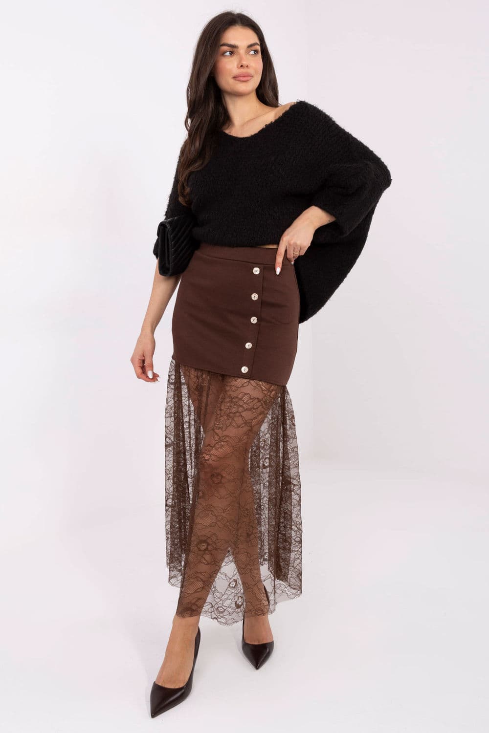 Gonna di pizzo model 221591 Italy Moda