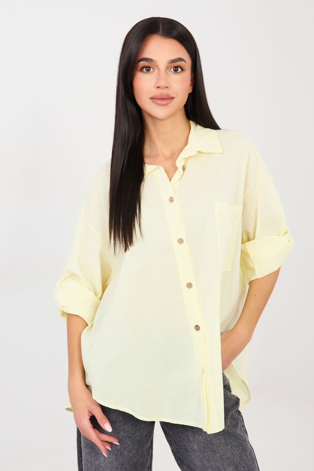 Camicia a manica lunga model 223316 Factory Price