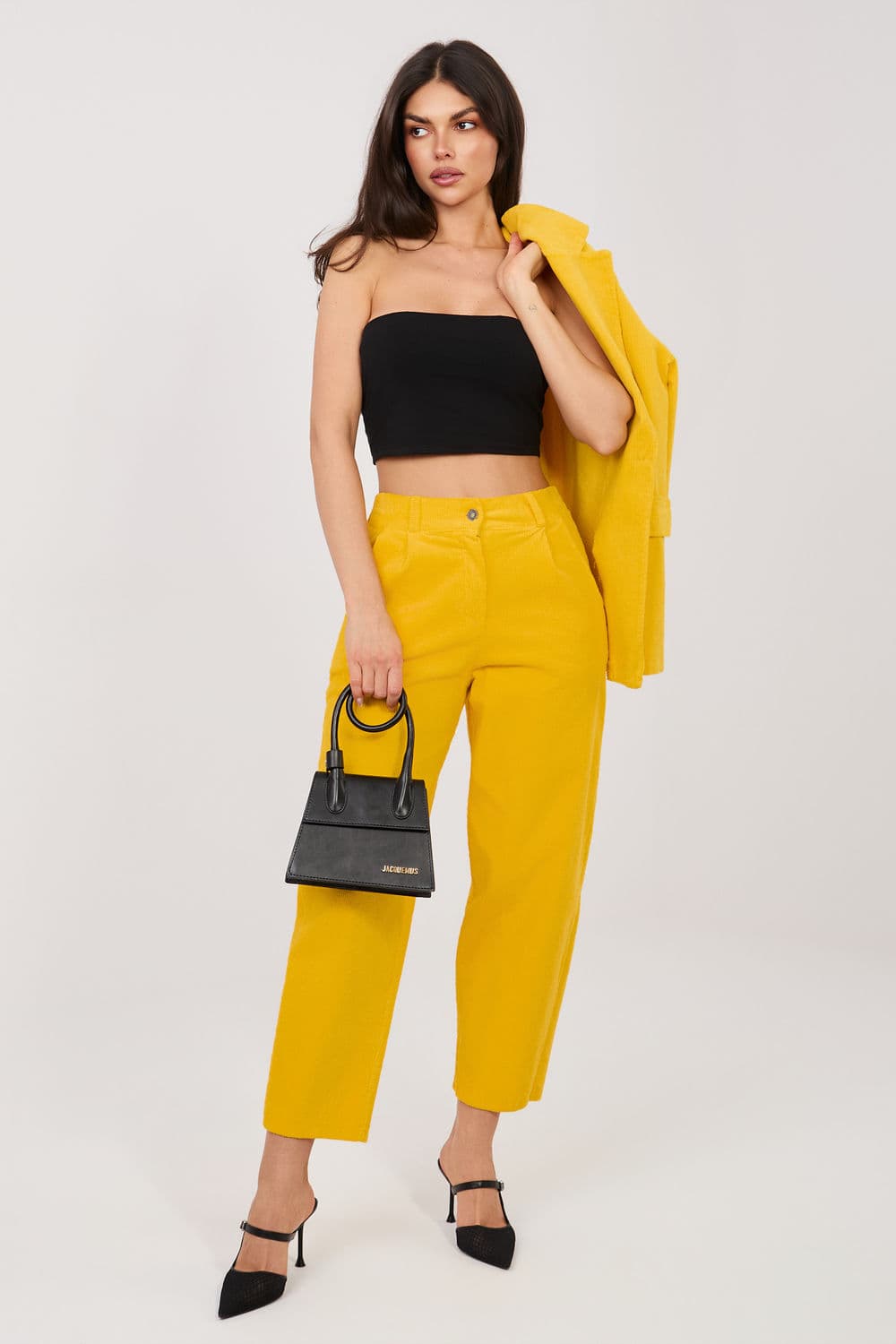 Pantaloni in velluto model 225085 Rue Paris