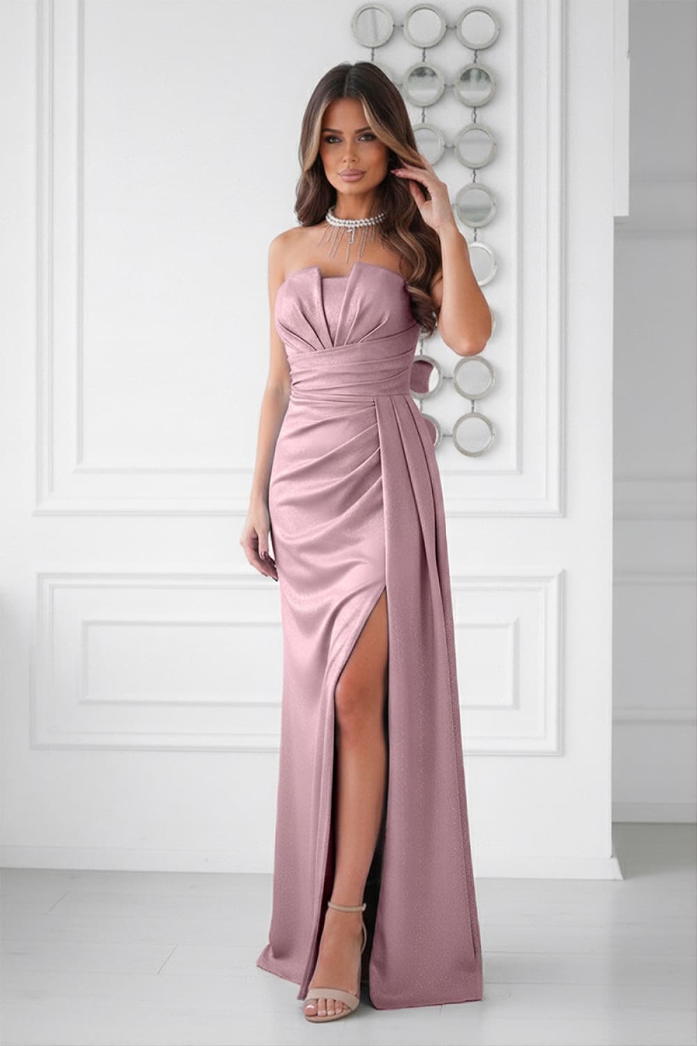 Vestito lungo model 225365 Bicotone