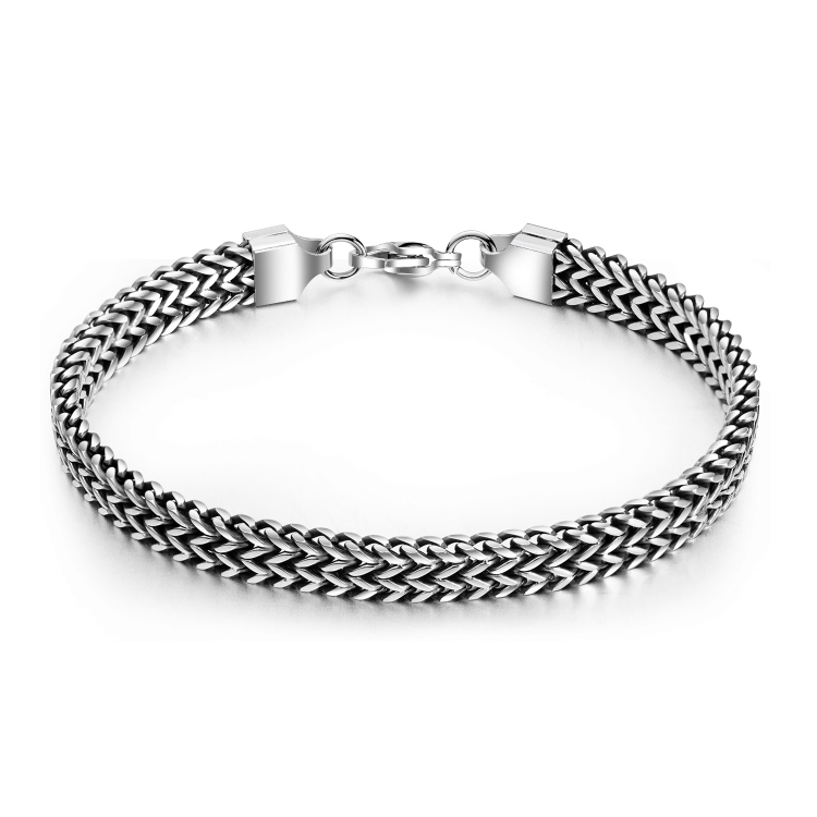 1016 Retro Style Titanium Steel Men Bracelet Personal Accessories