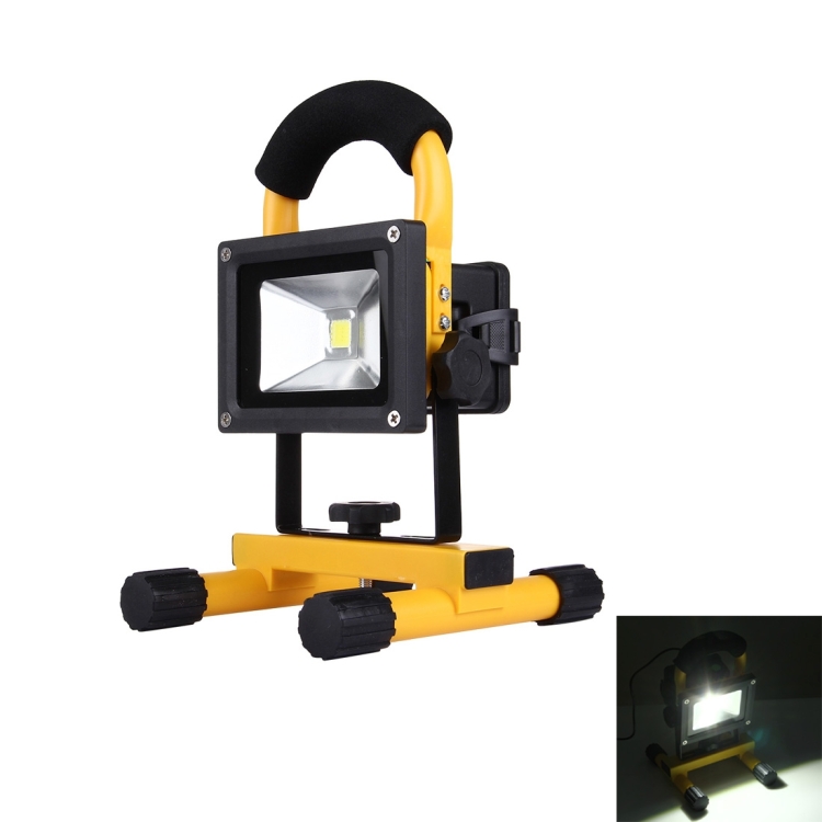 10W 900LM IP65 Waterproof LED Slim Handheld Floodlight Lamp, AC 100-250V(White Light)