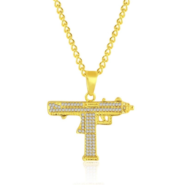 11010401401 Micro Exaggerated Hip Hop Style Necklace Collarbone Chains