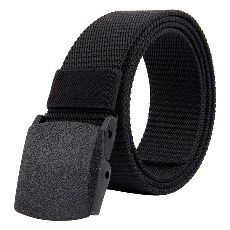120cm Nylon Fashion Casual Men Belt (Black)