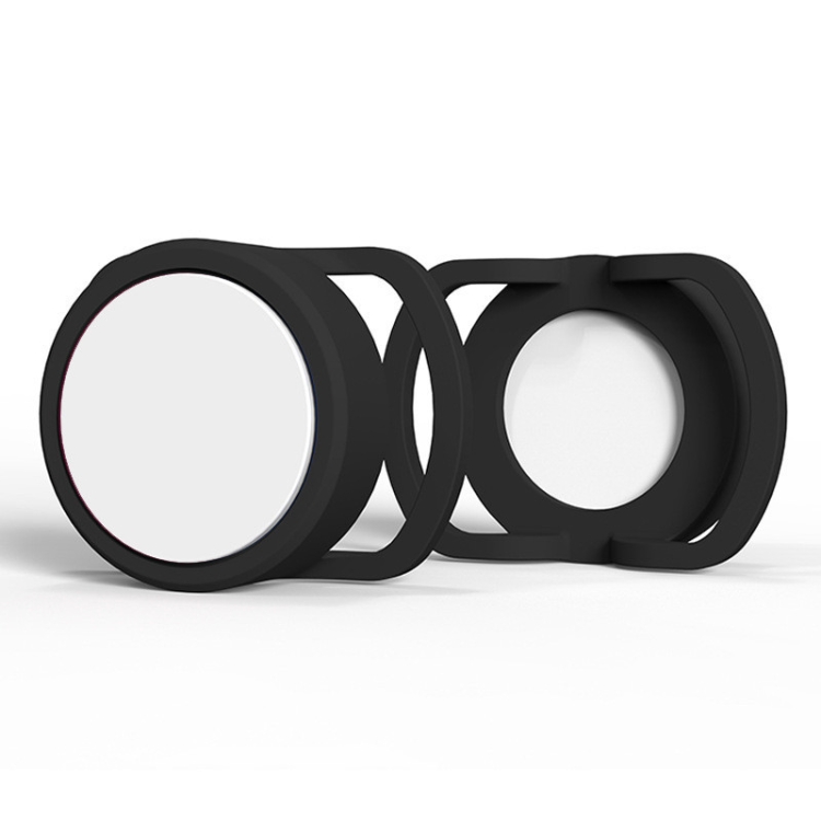 2 PCS  Anti-Lost Tracker Silicone Case for AirTag 2nd Gen / AirTag 1st Gen, Size:  24mm(Black+White)
